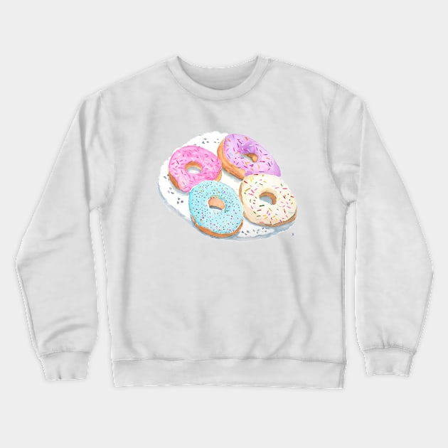 Four Donuts Crewneck Sweatshirt by thejodylinn